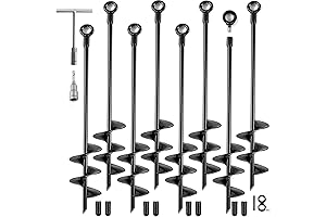 Screw-in Ground Anchors for Secure Camping