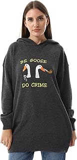 اندورا سويتر بلوفر بقصة فضفاضة بنمط مطرز للنساء