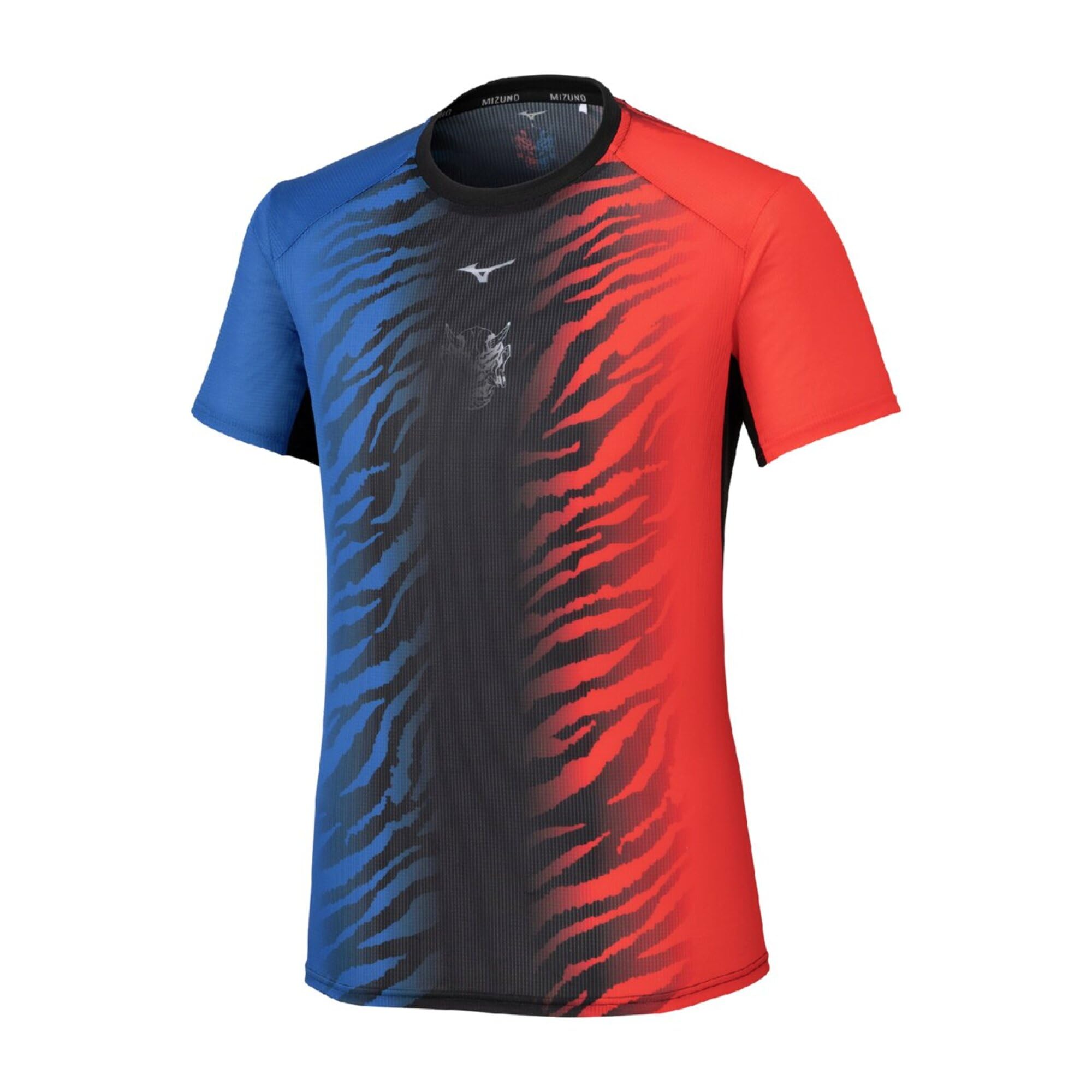 Mizuno グラデーション Tシャツ 青/赤 Amazon.co.jp: [ミズノ] ランニングウェア ドライエアロフロー
