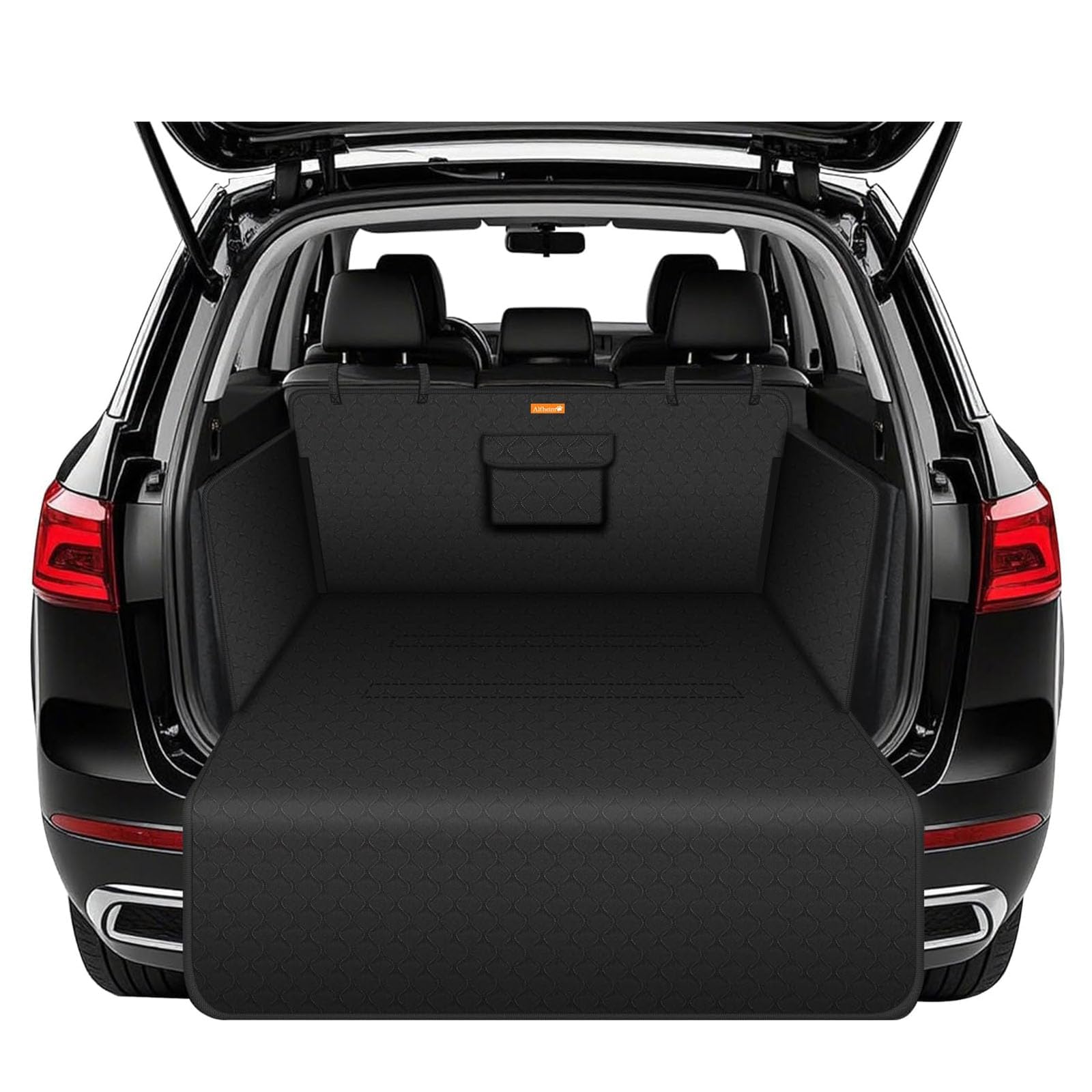 HJKJNBF Dog Car Boot Protector,for Skoda Enyaq/Enyaq Coupé/Elroq/Elroq Coupe,Waterproof Boot Liner with Bumper Flap Scratch Resistant Non Slip Pet Cargo Cover,D