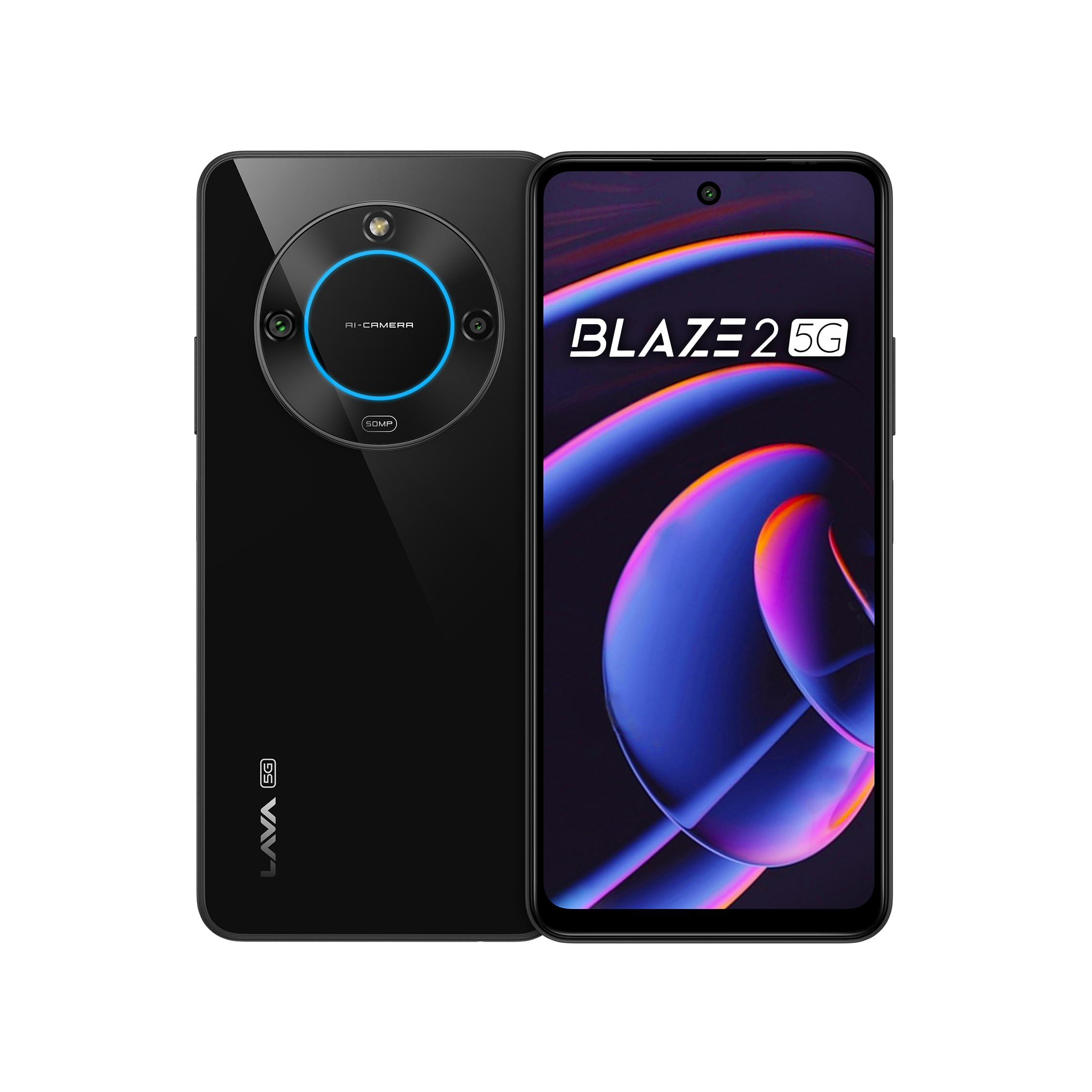 Lava Blaze 2 5G (Glass Black, 6GB RAM, 128GB Storage)| Stunning Ring Light| 50 MP AI Camera |5000 mAh Battery| Upto 12 GB Expandable RAM (B0CLXZ5R7Q) Amazon Price History, Amazon Price Tracker