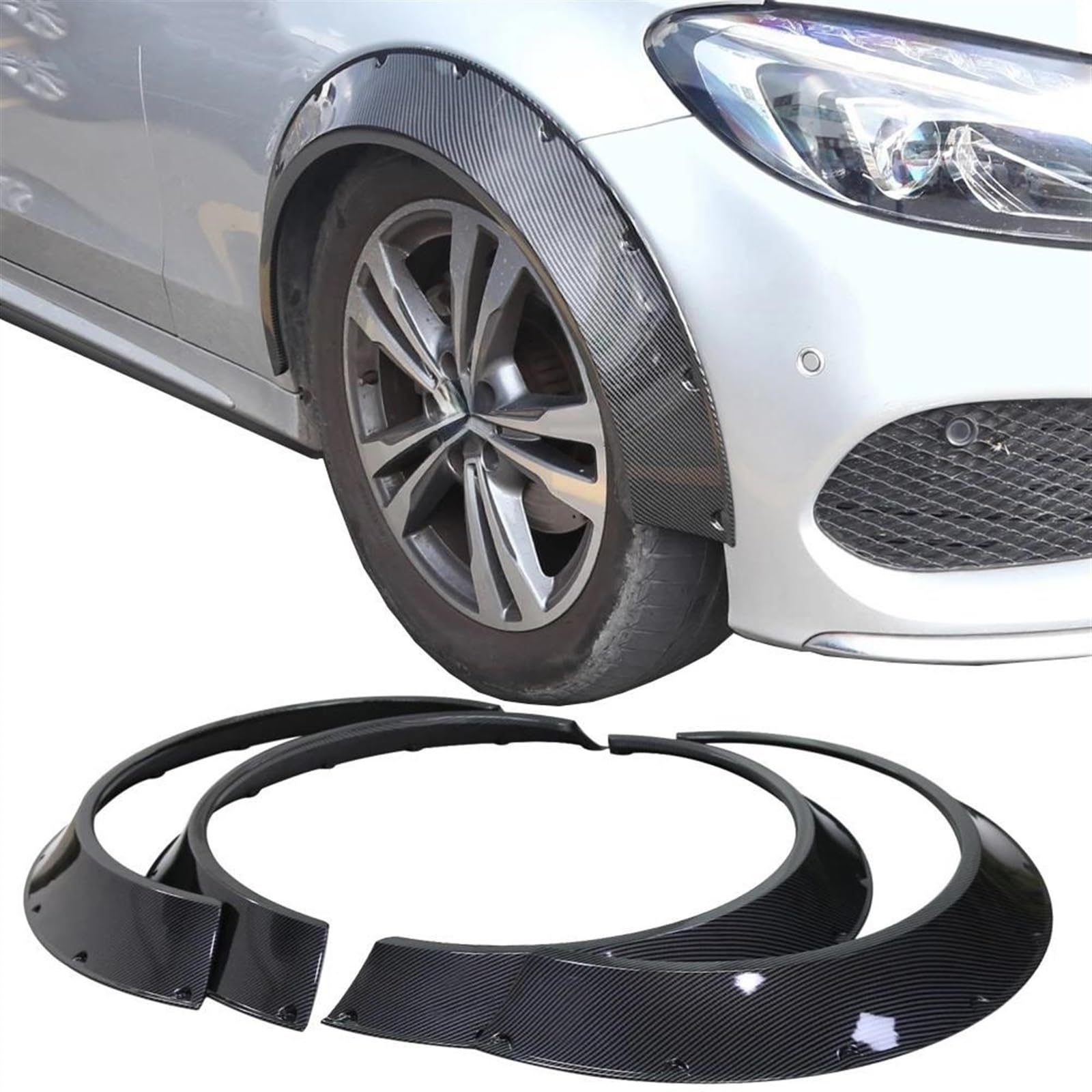 DYDGUTUFB Sourcils De Roue Extension Garde-Boue Mercedes Benz W205 S205 C-Class 2015-2020