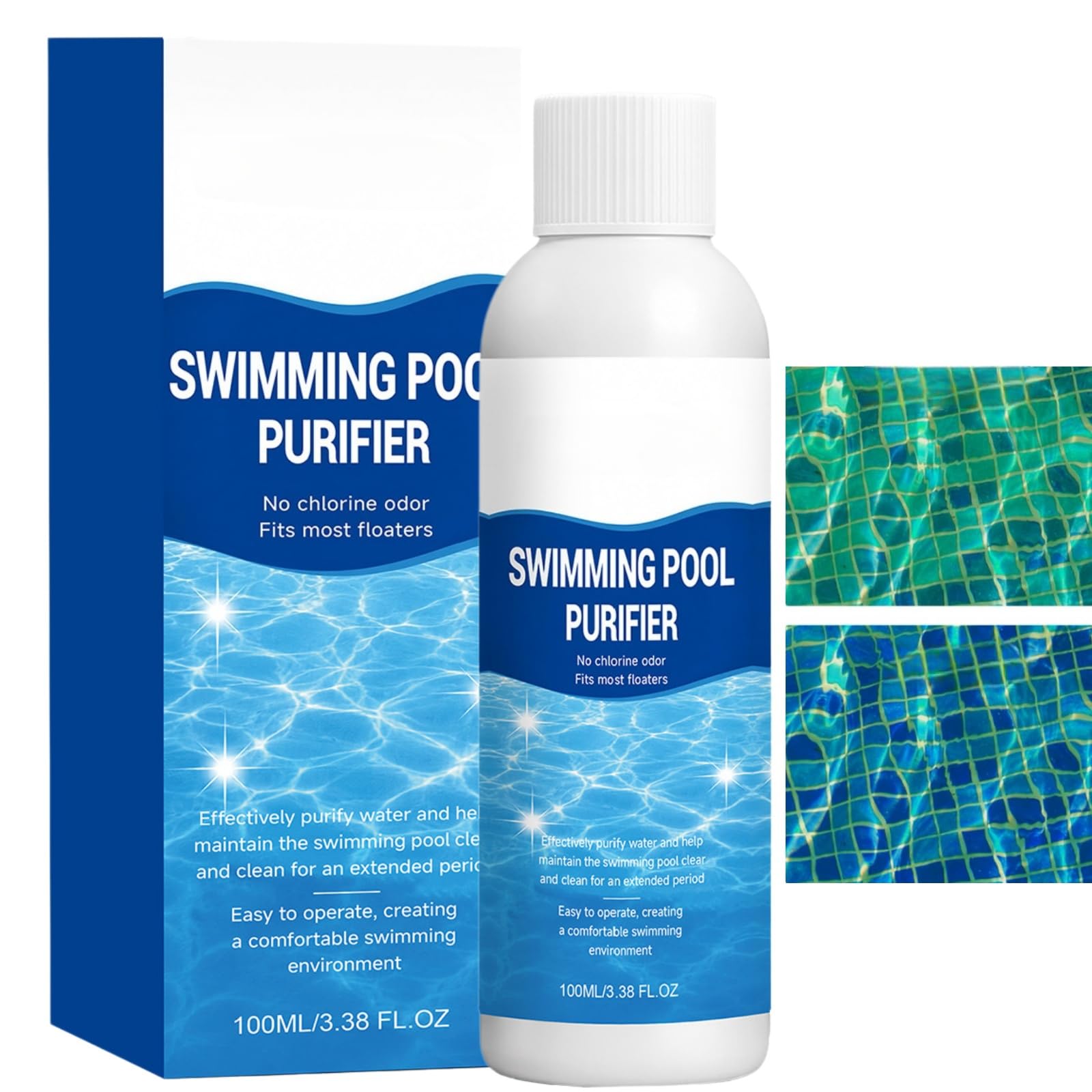 100ml Chlorine Free Pool Water Cleaner&Clarifier for Hot Tub,Swimming Pool