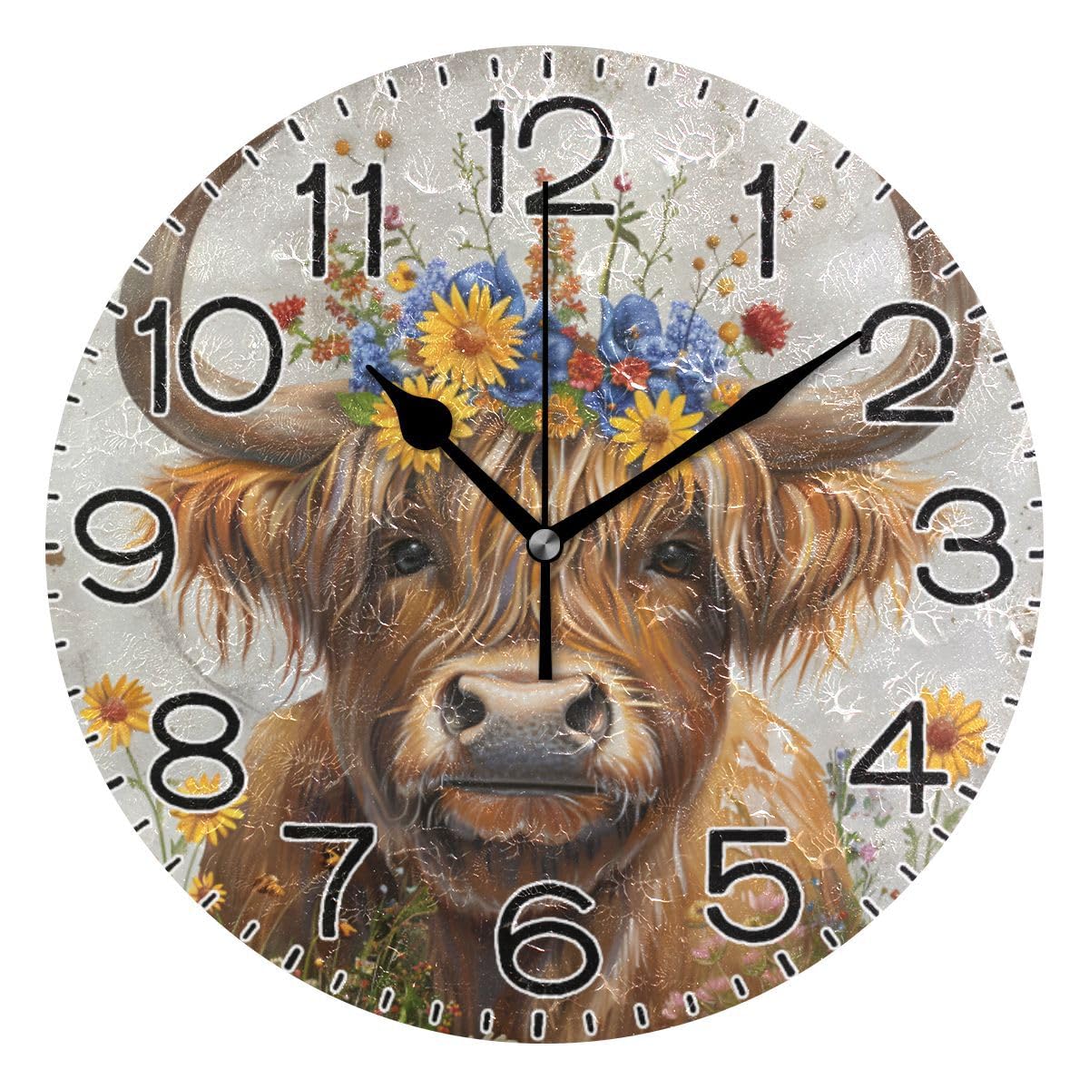 Horloge cuisine rétro ronde pour décorer votre maison avec style
