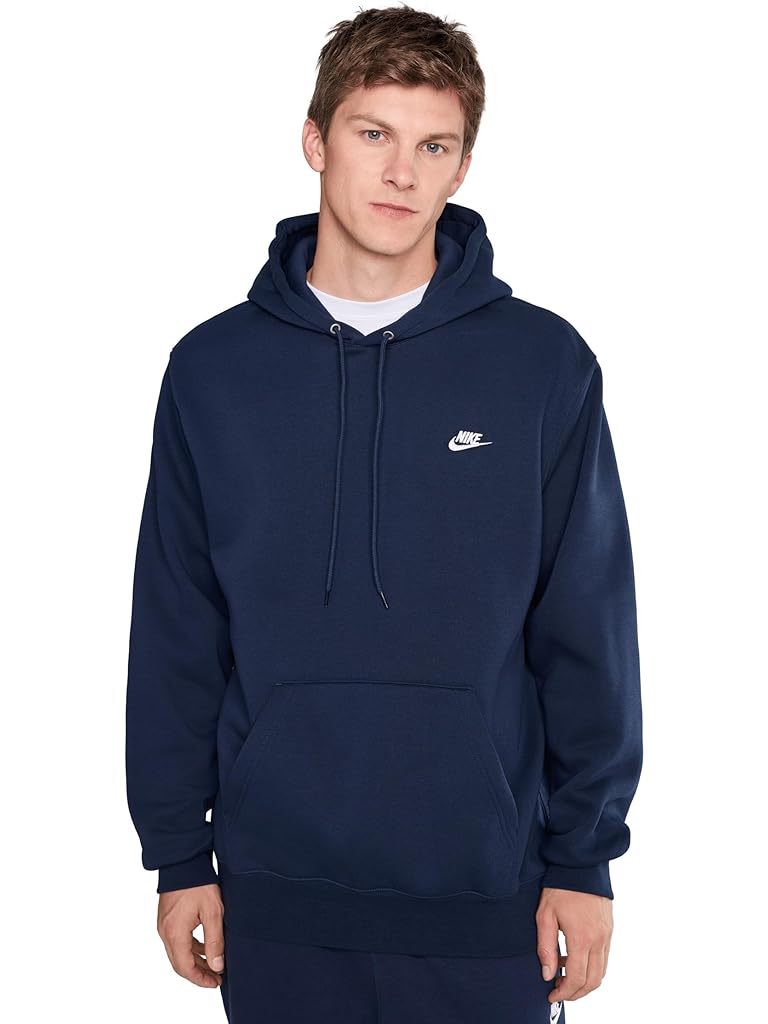 Navy Nike Club Fleece Pullover Hoodie