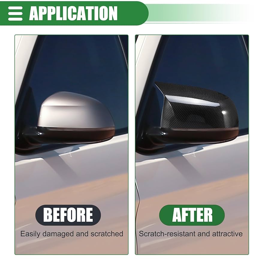 Amazon.com: Motoforti Left Right Side Rearview Mirror Cover