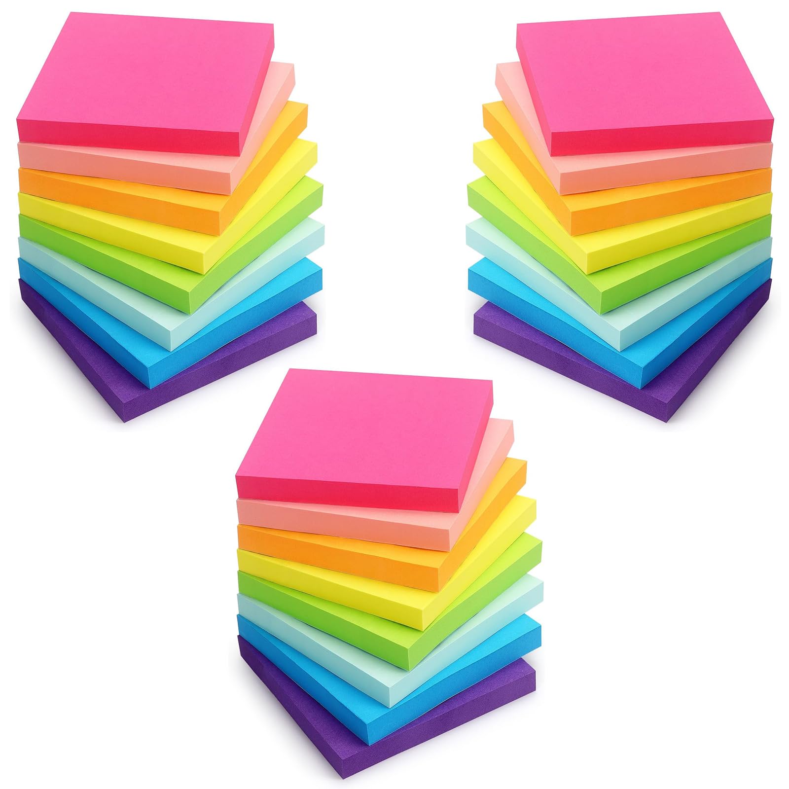 24 Pads, 3x3 Inches Sticky Notes