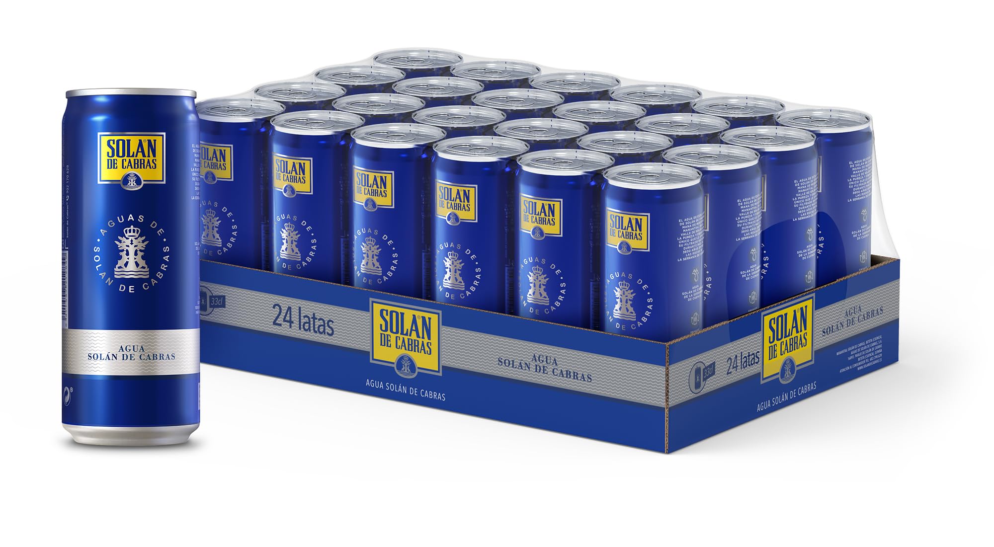 Solán de Cabras Eau minérale naturelle - Pack de 24 boîtes x 33 cl - Eau  sans gaz : Amazon.com.be: Épicerie