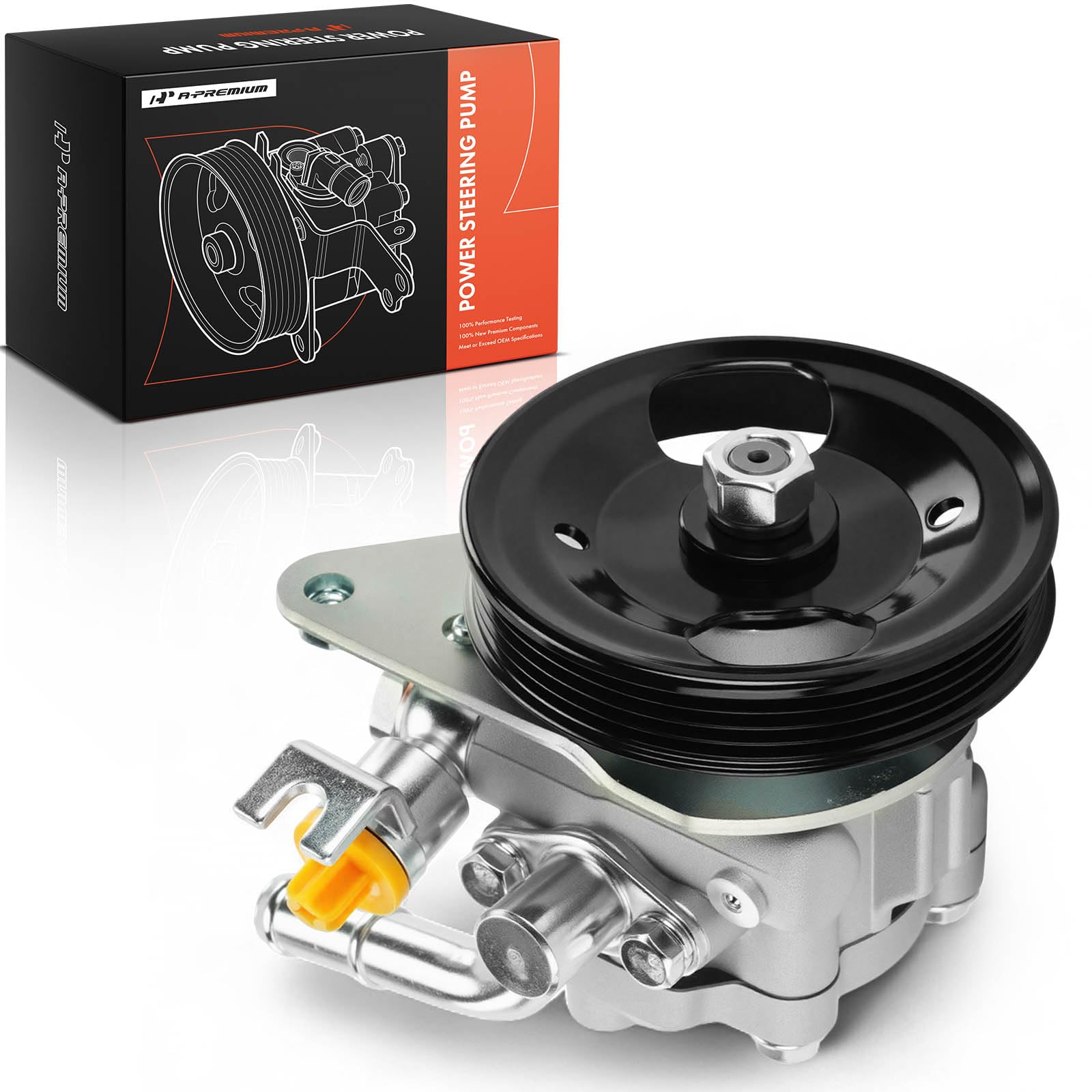 A-Premium Power Steering Pump, with Pulley & Bracket, Compatible with Nissan Maxima 1995-2003 & Infiniti I30 1996-2001, I35 2002-2004