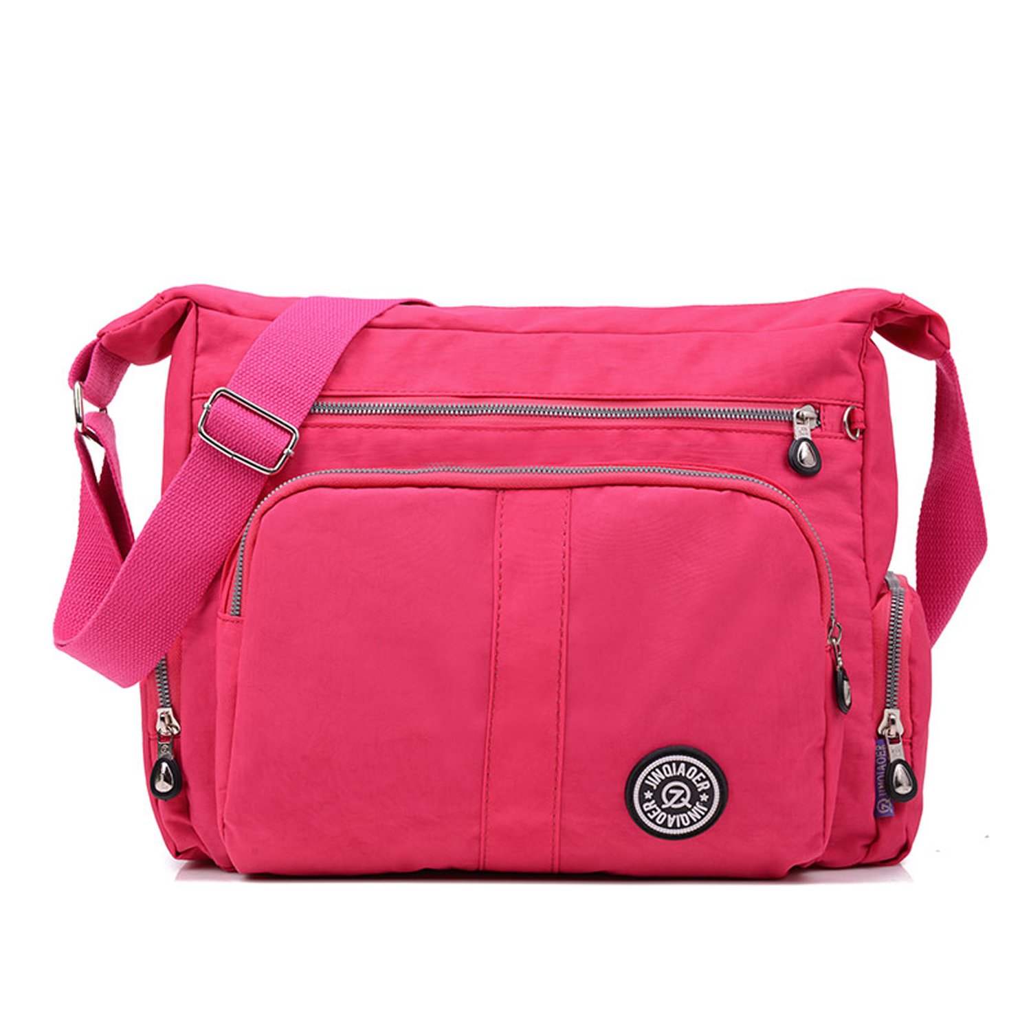 Foino Women Messenger Bag Lightweight Cross Body Bag Casual Shoulder Bag Travel College Side Bag Waterproof Bookbag for Sport