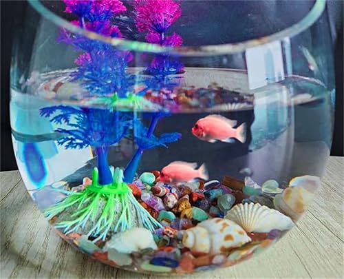 Miniatura 5 de ZHIYUXI Jarrón de cristal de chakras piedra viruta de cristal para decoración plantas suculentas jarrón de pecera grava cristales triturados piedras