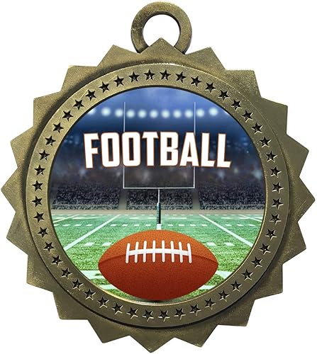 Miniatura 5 de 10 a 100 paquetes de medallas de fútbol estilo EMDC