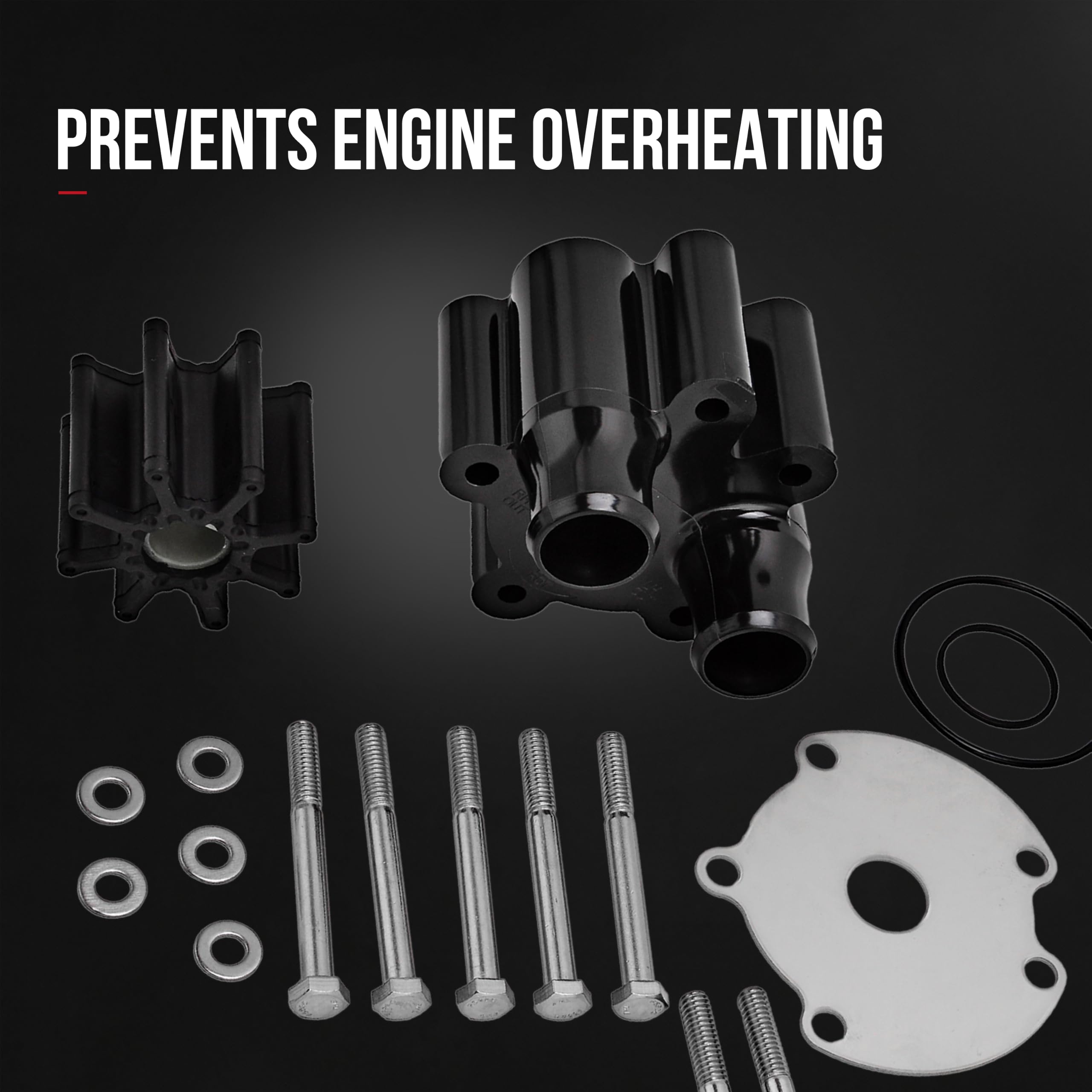 Amazon.com: Raw Water Pump Housing & Impeller Kit - Compatible