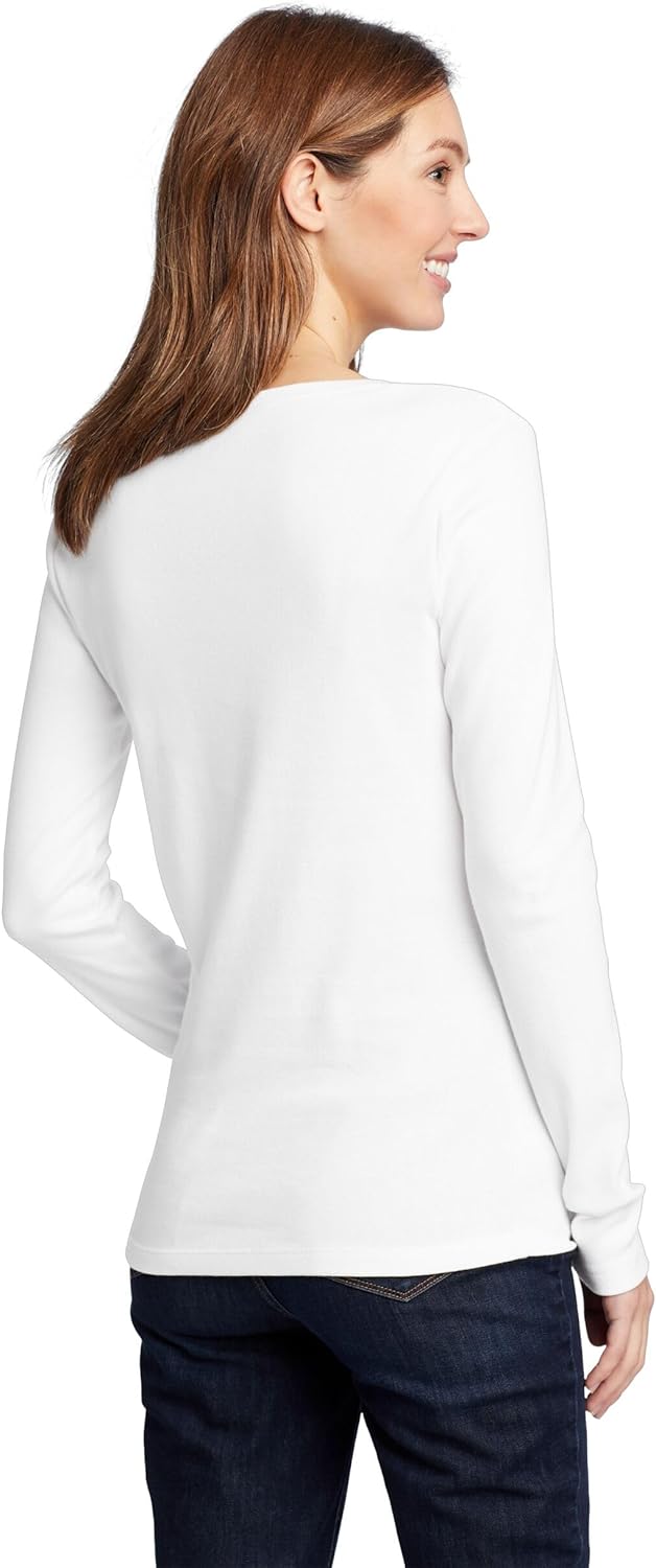 Eddie Bauer Womens Long Sleeve Fav V-Neck Tee - Image 2