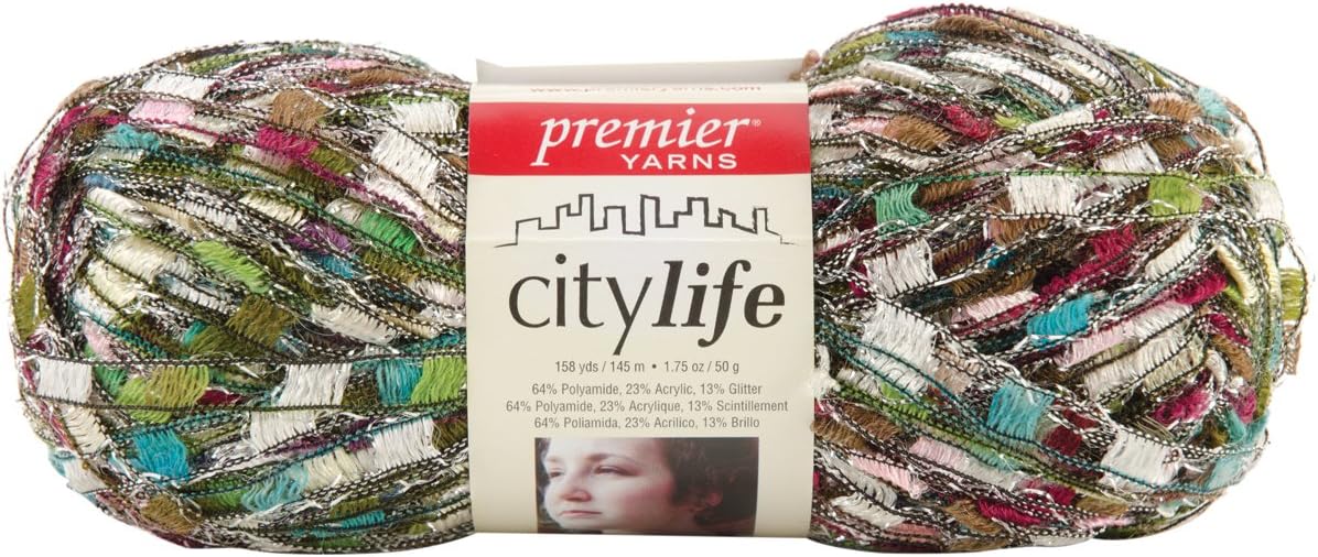 Premier Yarn City Life Ladder Yarn, Corsage, 3 Pack