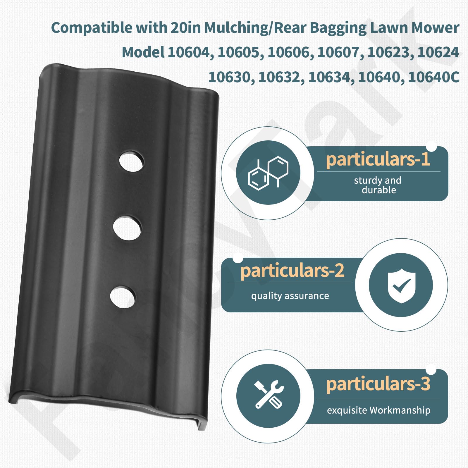 Paquete de 2 soportes de cuchilla 108-3766-03 para cortacésped Toro de 20 a 22 pulgadas, se adapta a 10603, 10604, 10606, 10730, 10736 10739, 20003, 20007, 20012, 20012, 20003. Modelo 016