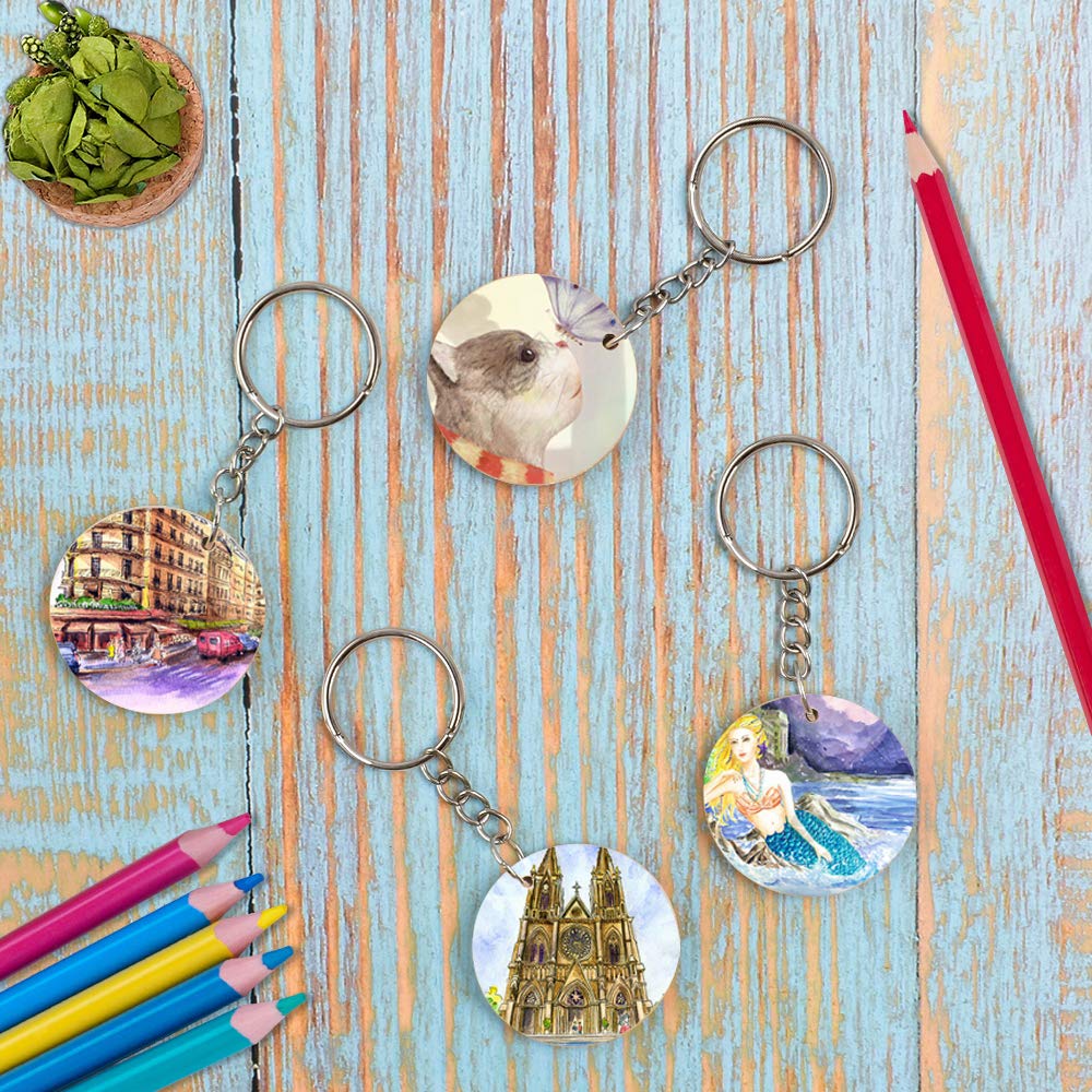 Piuluvor® 25 Pièces Porte Clef Bois Porte-Clés En Bois | FindTheDeal