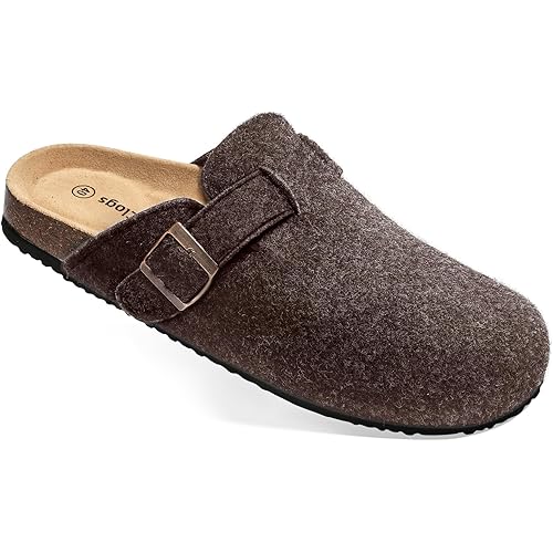 BULLIANT Comfort Clogs Slippers Sandals Nurse Work Shoes Unisex for Men Women with Cushioned Cork-Footbed