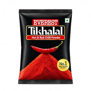 Everest Tikhalal Chilli Powder -200gm | Extra Hot Red Chilli Powder with Strong Pungency, Rich Aroma & Vibrant Deep Red Colour | Premium Indian Spice for Everyday Cooking