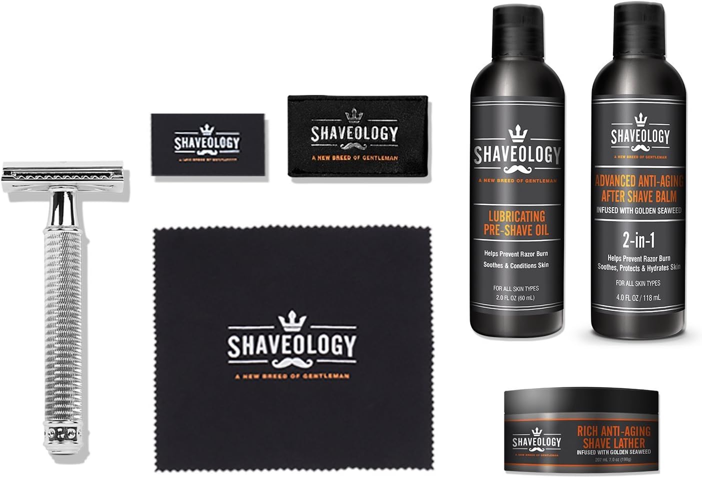 Bear's Beard Beard Apron Bib + Good Gift - Beard Catcher Apron for Trimming Your Beard - to Keep Yourself and your Sink Clean - Perfect Gift for Men – Black