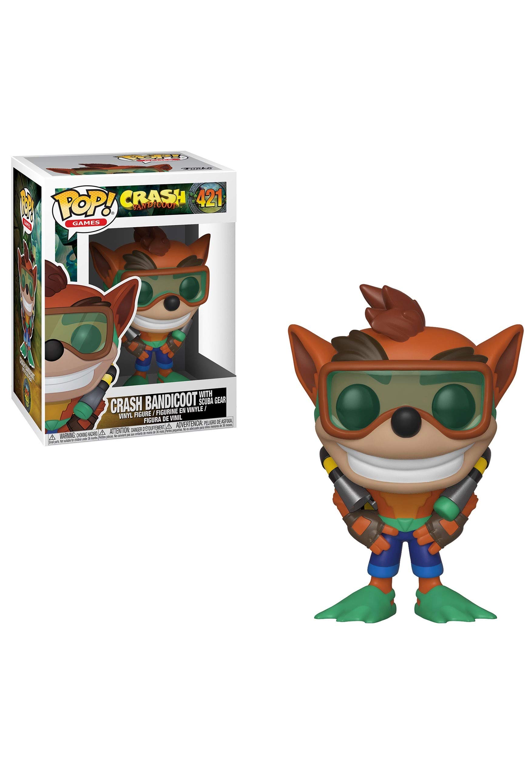 Pop! Games: Crash Bandicoot S2-W/ Scuba, Action Figure - 33916