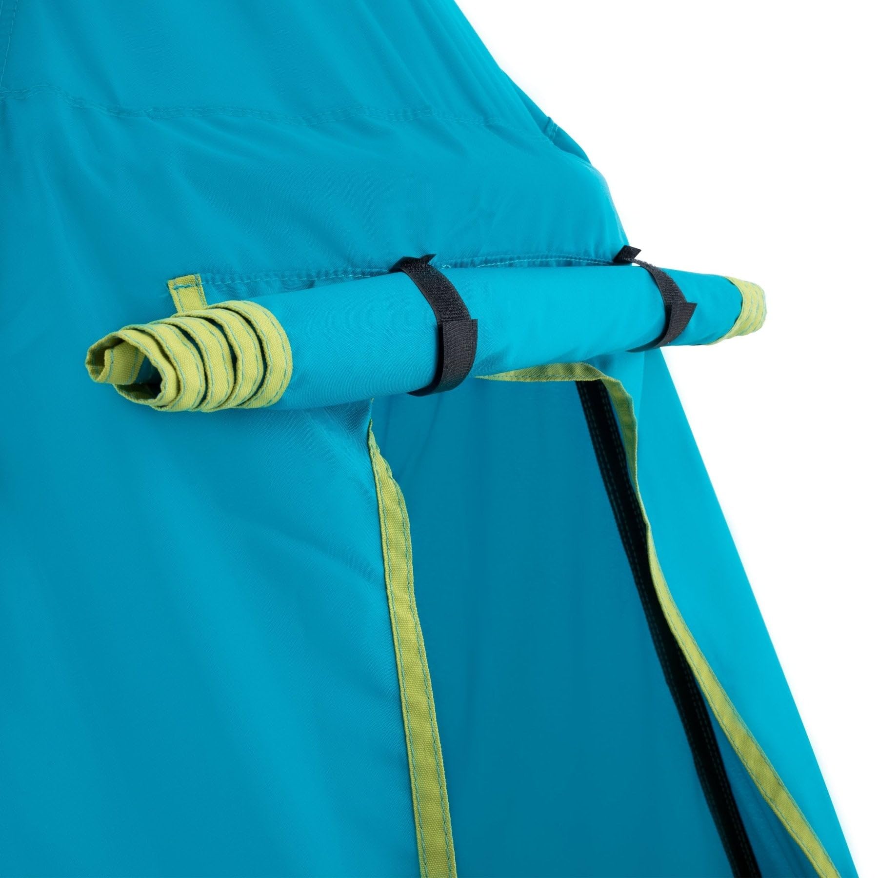 TP Toys Zelt UFO blau mit Stativ – Hängender Spielplatz für Kinder – Tür und Fenster aus Netz – kompakt für kleine Gärten – ab 2 Jahren – inklusive Verankerungsset