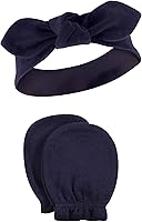 Vista 141 de Hudson Baby Conjunto de diadema de algodón y manoplas para rascar para bebé Unicornio