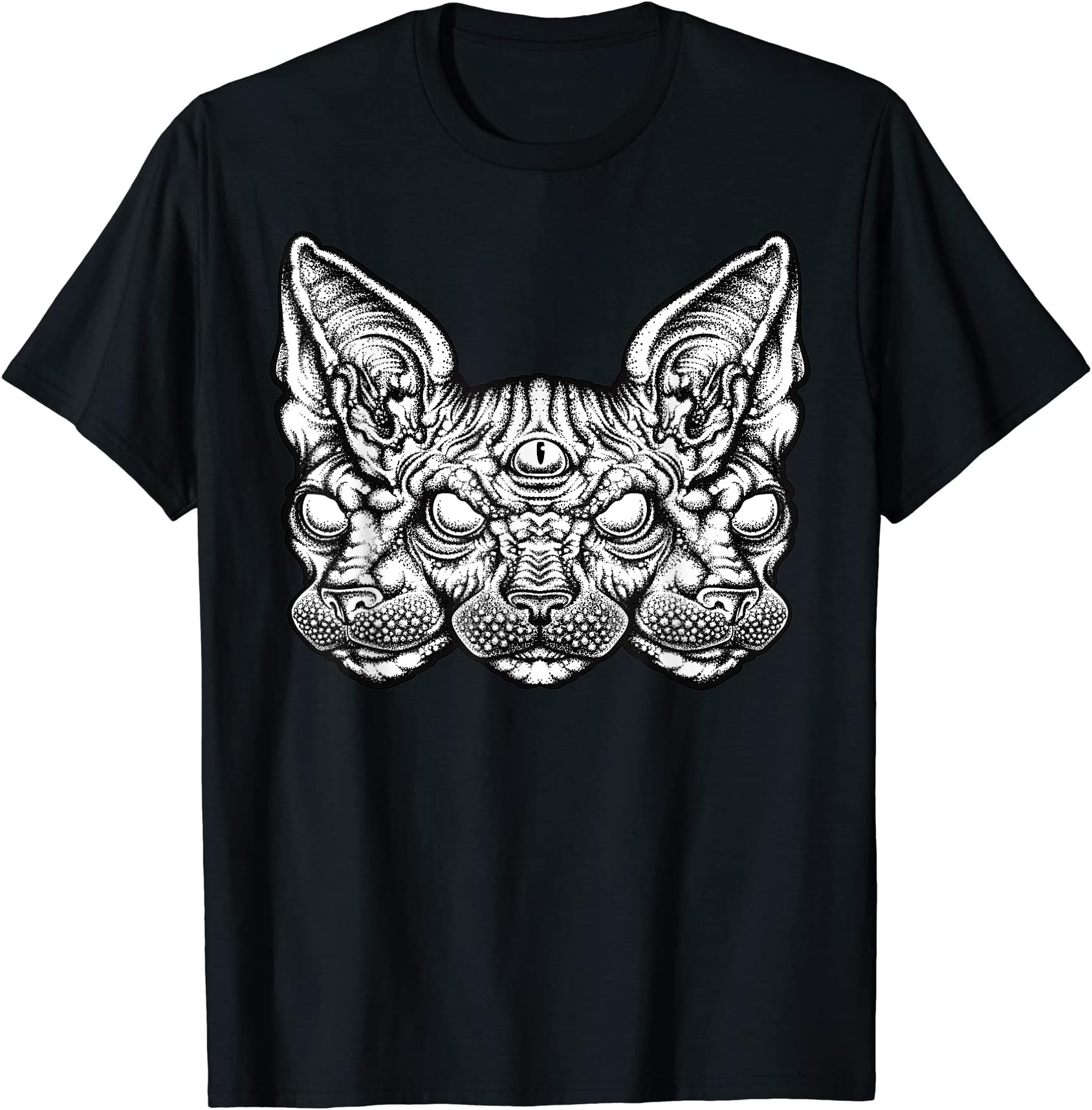 Triple cat with third eye T-Shirt