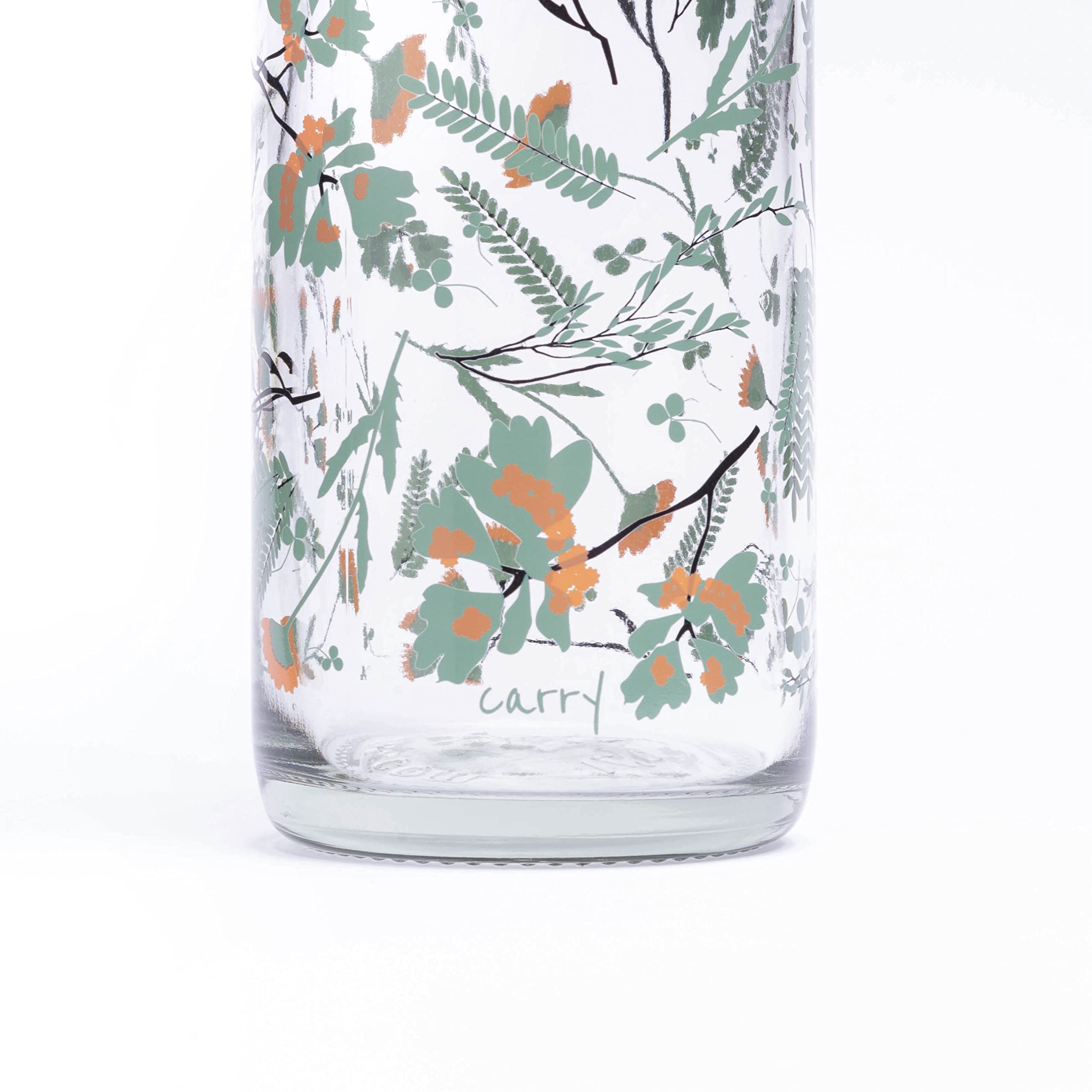 Carry Bottles Gourde en verre 0,7 l | Bouteille d'eau de sport | Sans BPA, anti-fuite et adaptée aux boissons gazeuses