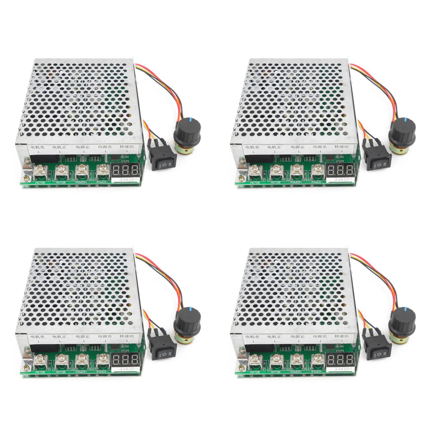 4X Regolatore di Velocità del Motore DC 10-55V 100A 3000W Controller e Posteriore di Controllo PWM Reversibile