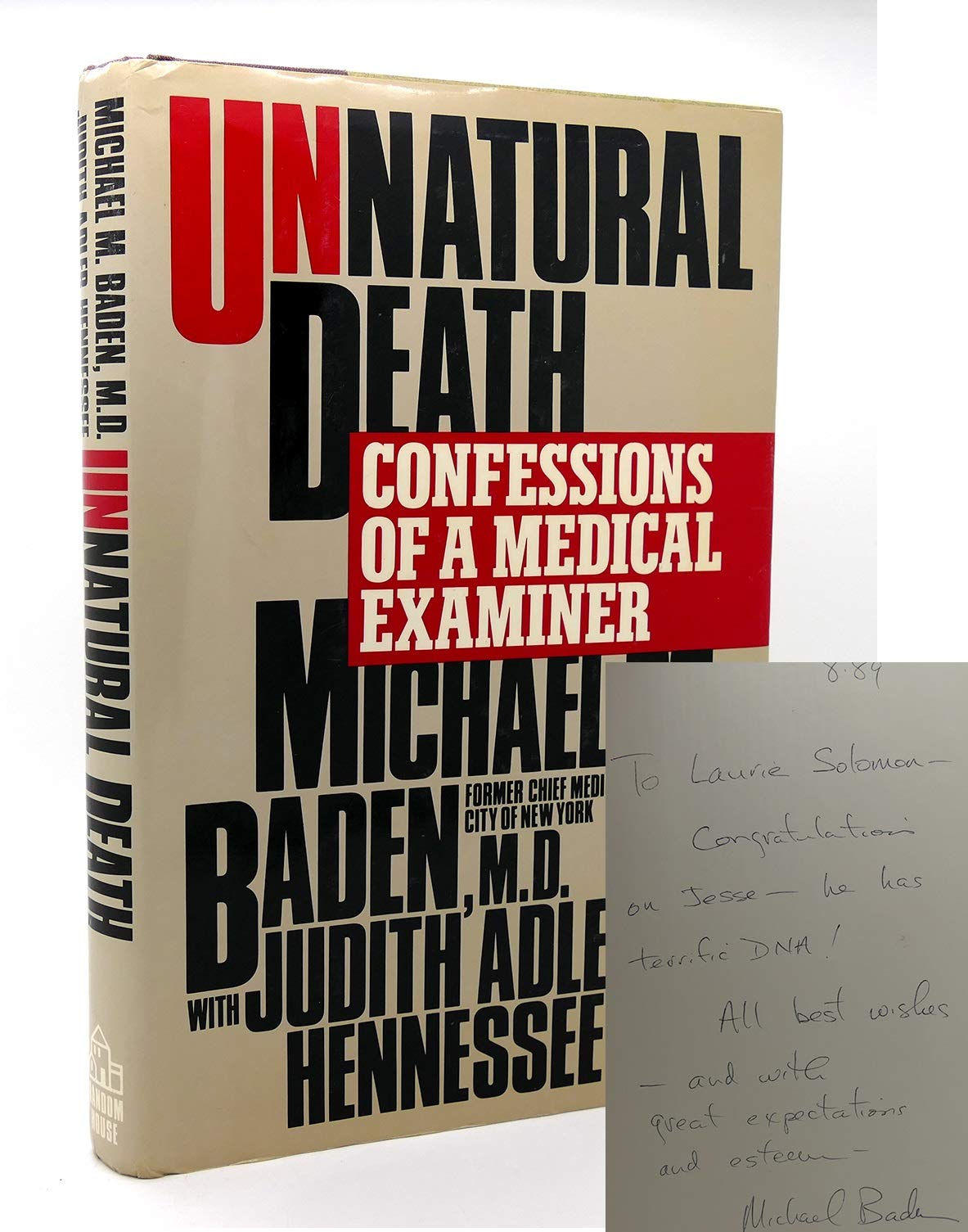Unnatural Death: Confessions of a Medical Examiner [Hardcover] Baden, Michael M.