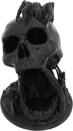 Dice Skull DND - Torre de dados compatible con Dungeons and Dragons, juego de guerra en miniatura de 1.102 in, juegos de rol de mesa, escenario de