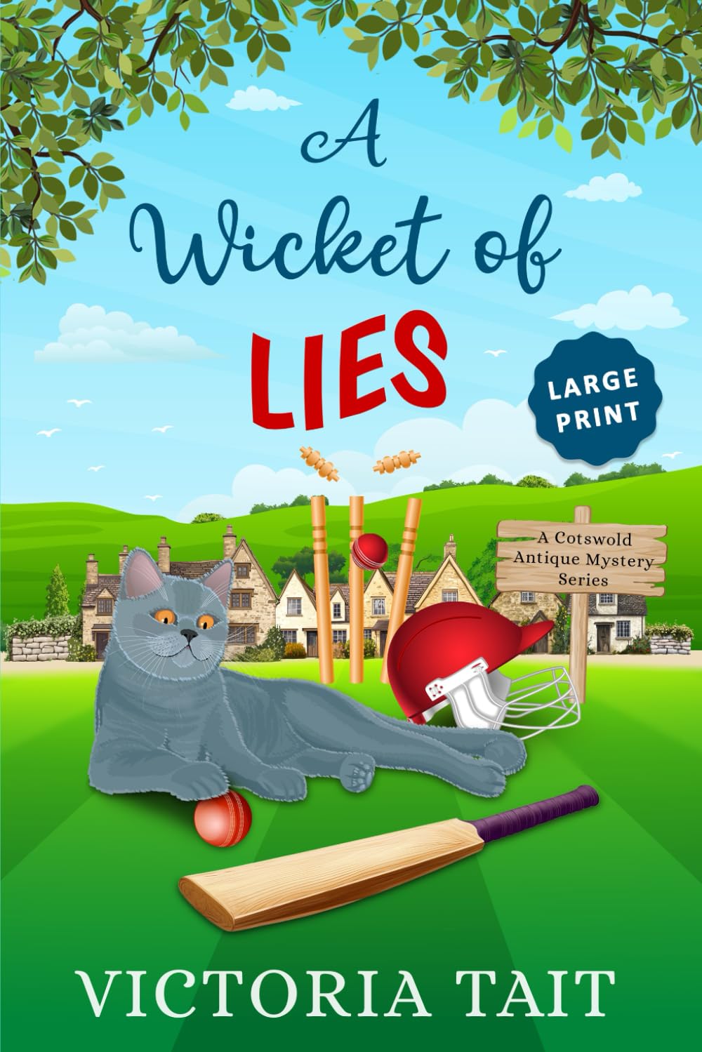 A Wicket of Lies: A British Cozy Murder Mystery (Large Print: A Cotswold Antique Mystery)