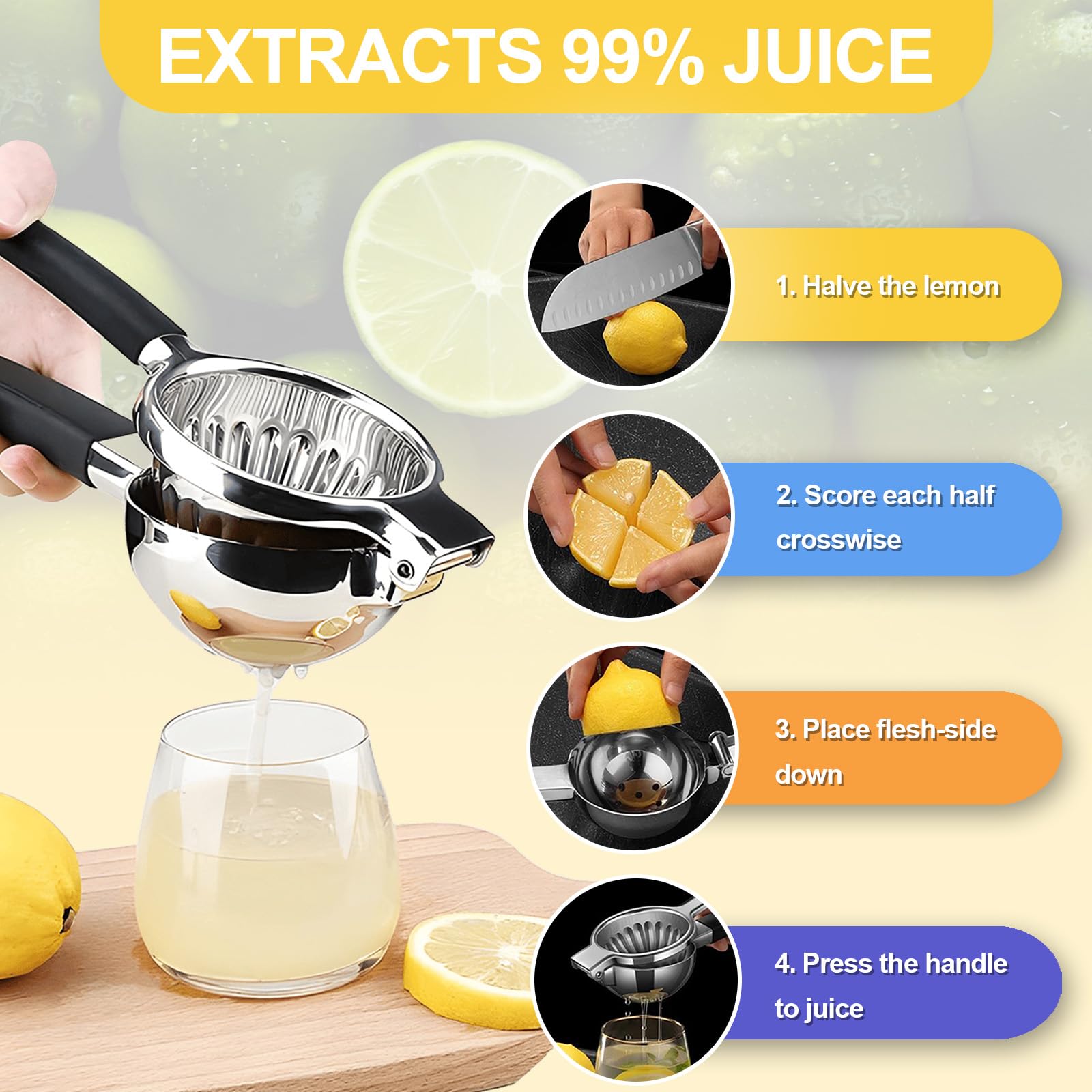 Buy ZNCZHZN Premium Lemon Squeezer, 316L Stainless Steel Lemon
