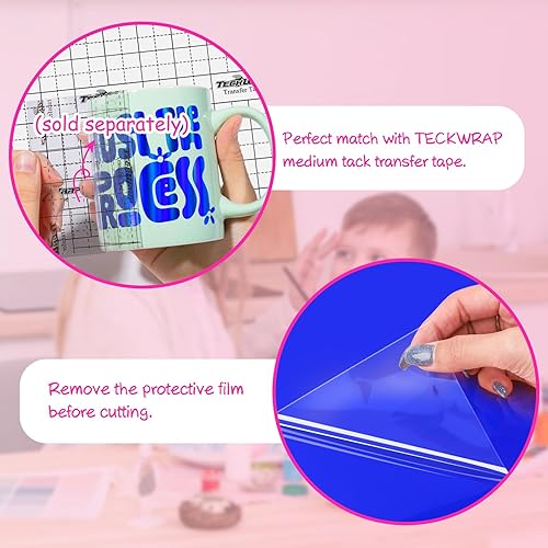 Vista 36 de TECKWRAP - Hojas de vinilo holográficas precortadas (12 x 12 pulgadas)