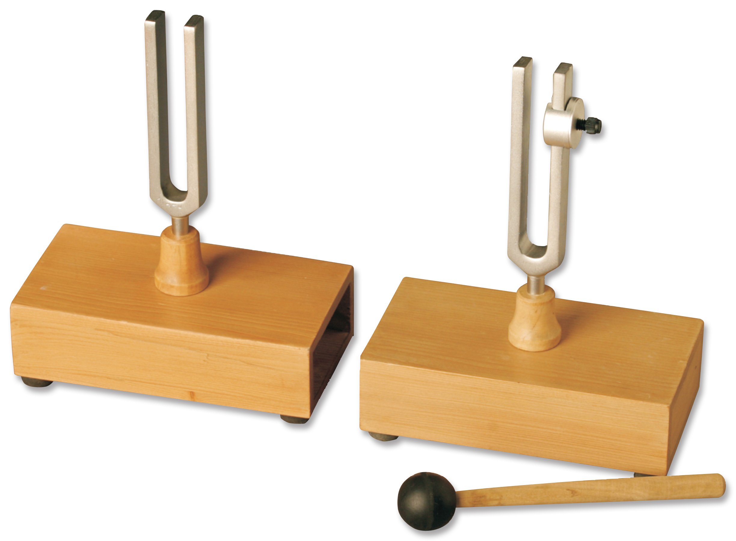 Frey Scientific Chrome Plated Steel Sympathetic-Differential Tuning Fork Set