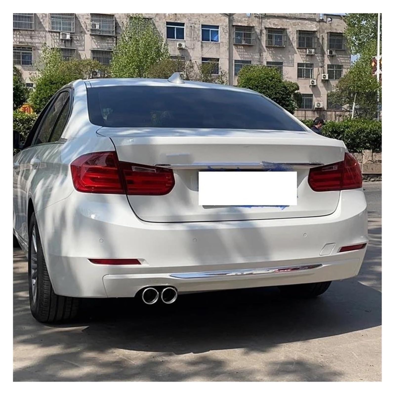 Tubo Cola Coche Para BMW Serie 3 318i F30 2013-2016 Tubo Escape 1 Uds Escape Titanio Puntas De Silenciador Doble Tubo Escape Tubo Escape