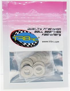 TRB RC M8x14mm Dia. Steel Shim Pack 10ea 0.1, 0.2, 0.3, 0.5mm Width