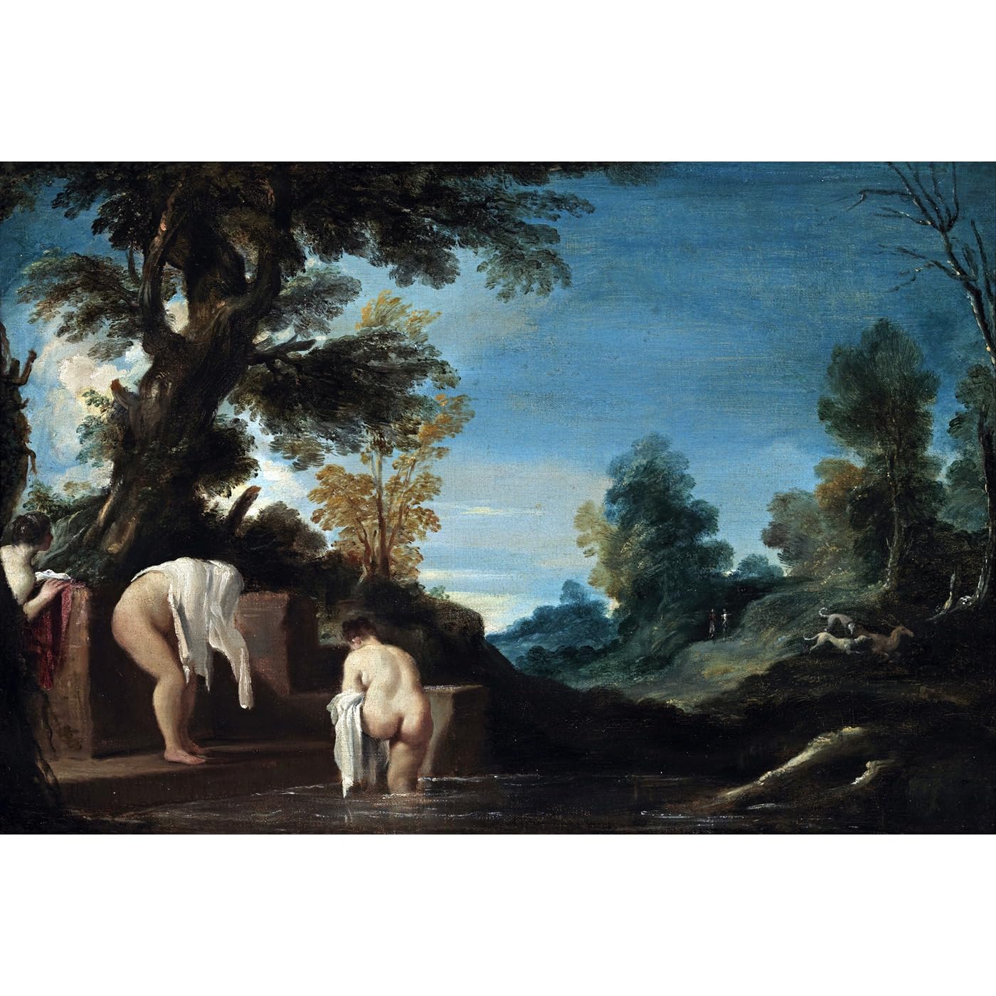 Toile Guercino de qualité musée, un chef-d'œuvre classique de 76x101 cm - 2