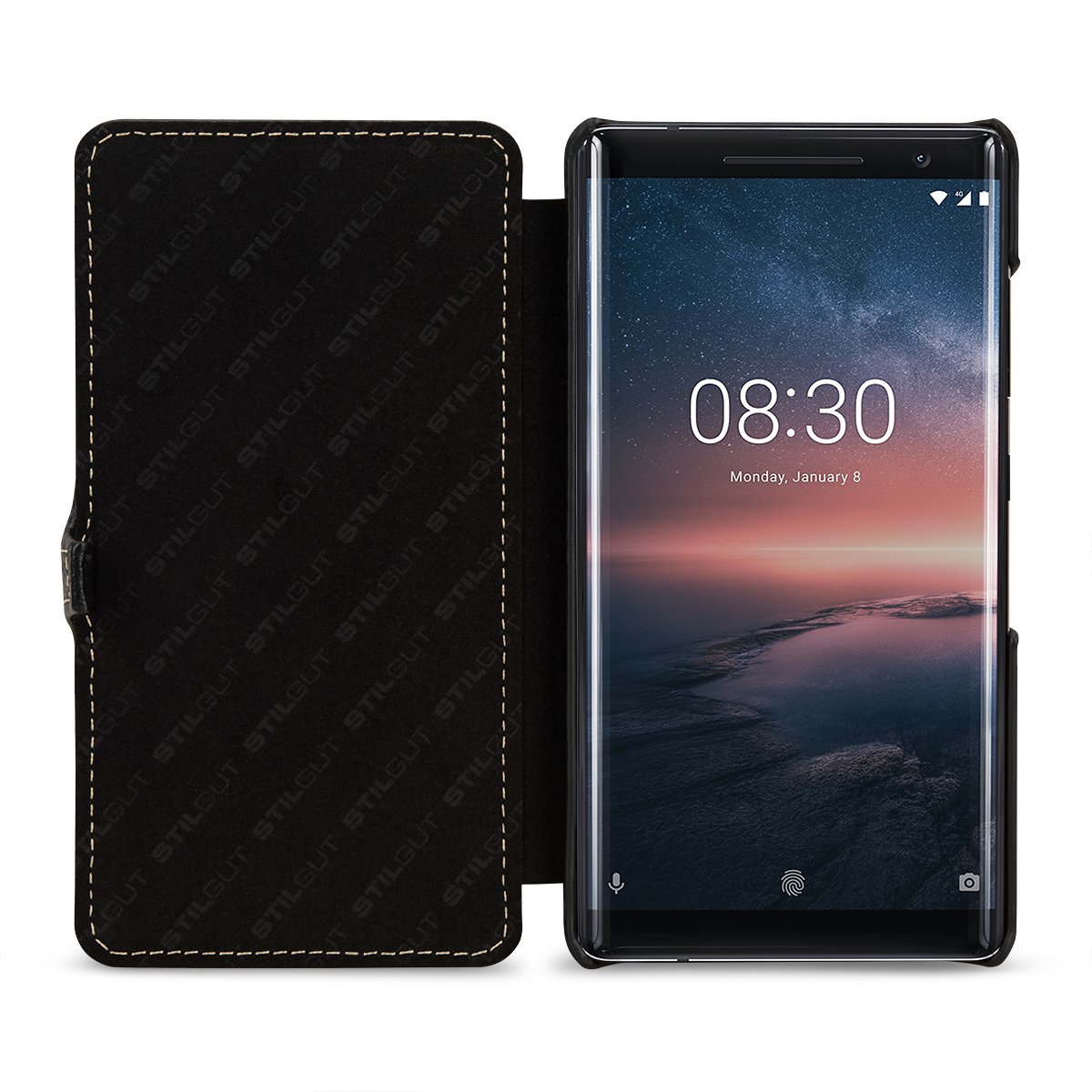 COFI 1453 Elegante Sacchetto Libro Custodia Smart Magnete Compatibile