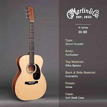 Amazon | Martin アコースティックギター 00-16E-01 | スチール弦