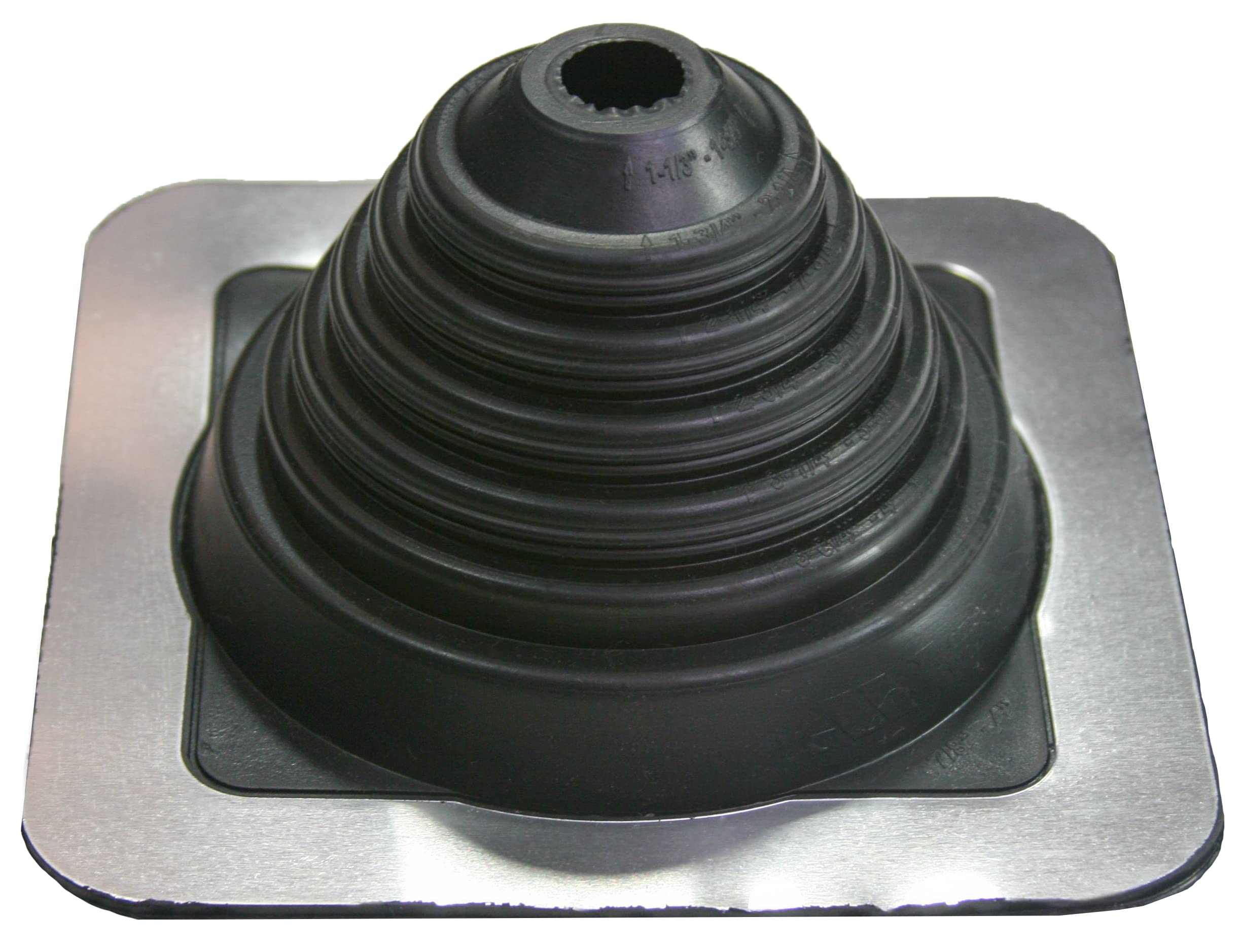 MASTER FLASH Penetración en el techo para proteger contra la entrada de agua, manguito de tubo, paso de tubería, brida de sellado para techos de chapa Epdm Nº 2 15-101 mm
