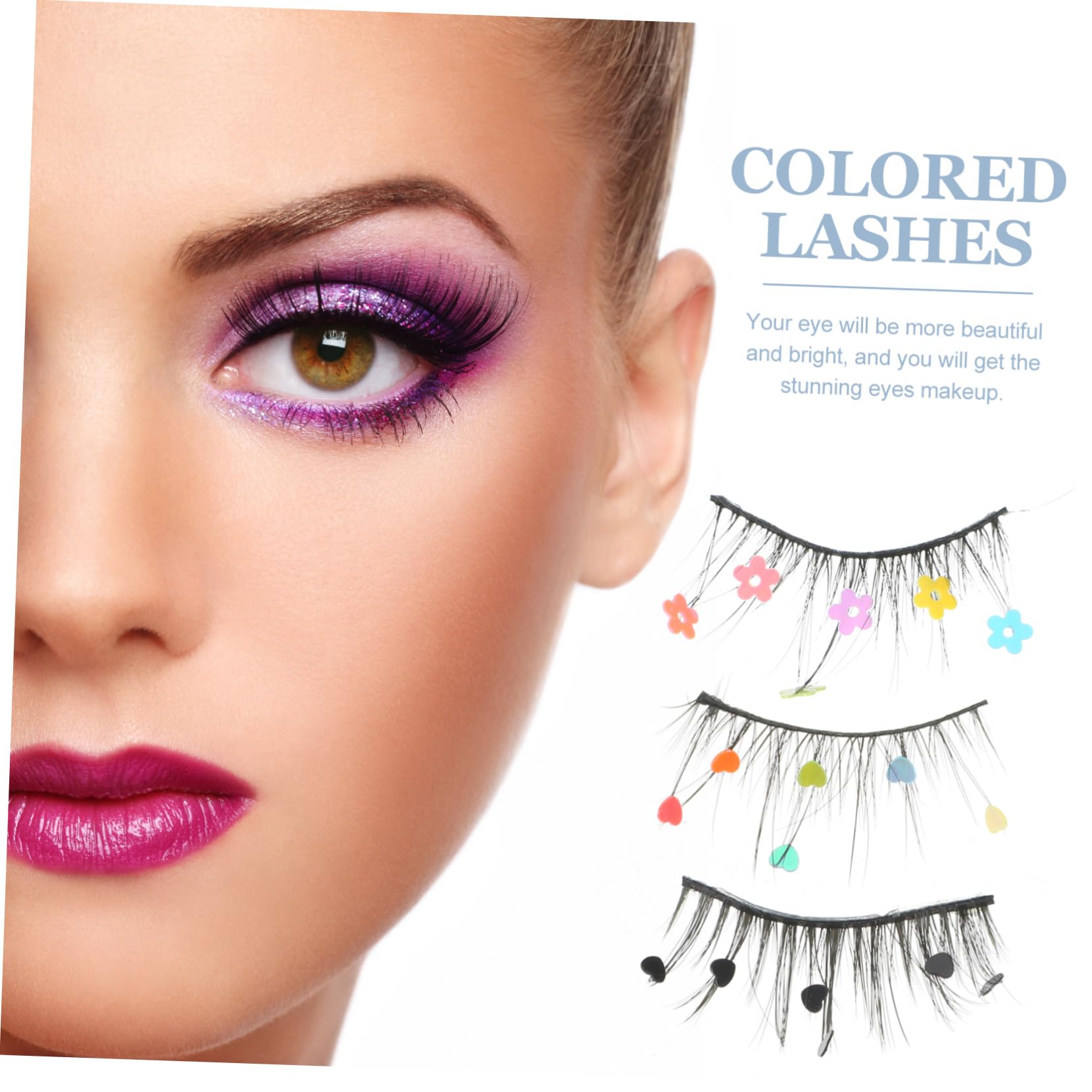 Housoutil 12 Paires De Faux Cils À Paillettes Courts Faux Faux Cils Individuels À Paillettes Cils Cils À Paillettes Imitation Miss Étendre Naturel