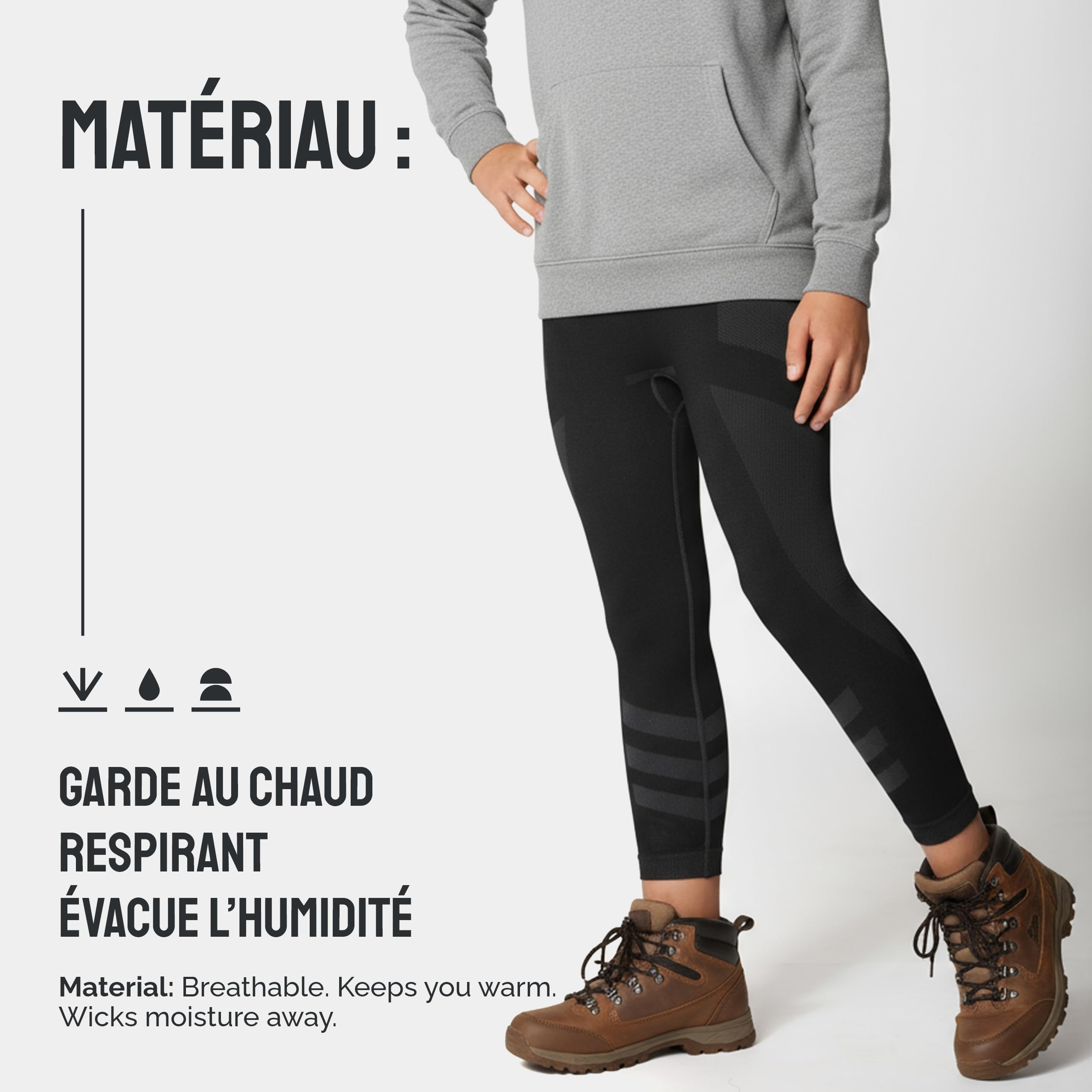 Ladeheid Caleçon Long Thermique Enfant Unisexe LAGI008