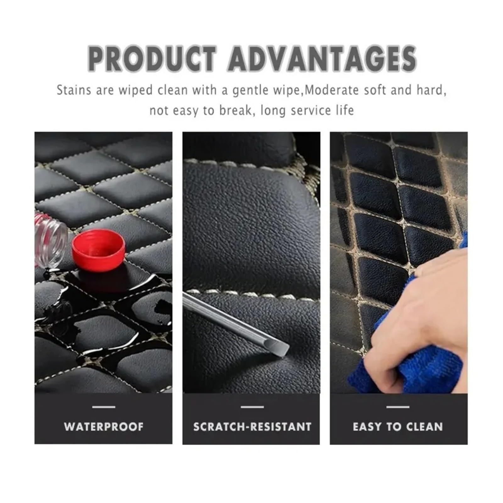 Alfombrilla para Maletero para W177 Clase A W169 W176 Clase B W246 W245 W247 2004-2022 Estera De Maletero De Coche De Cuero Antideslizante Tapete para Maletero(Coffee,B W247 2020-2022)