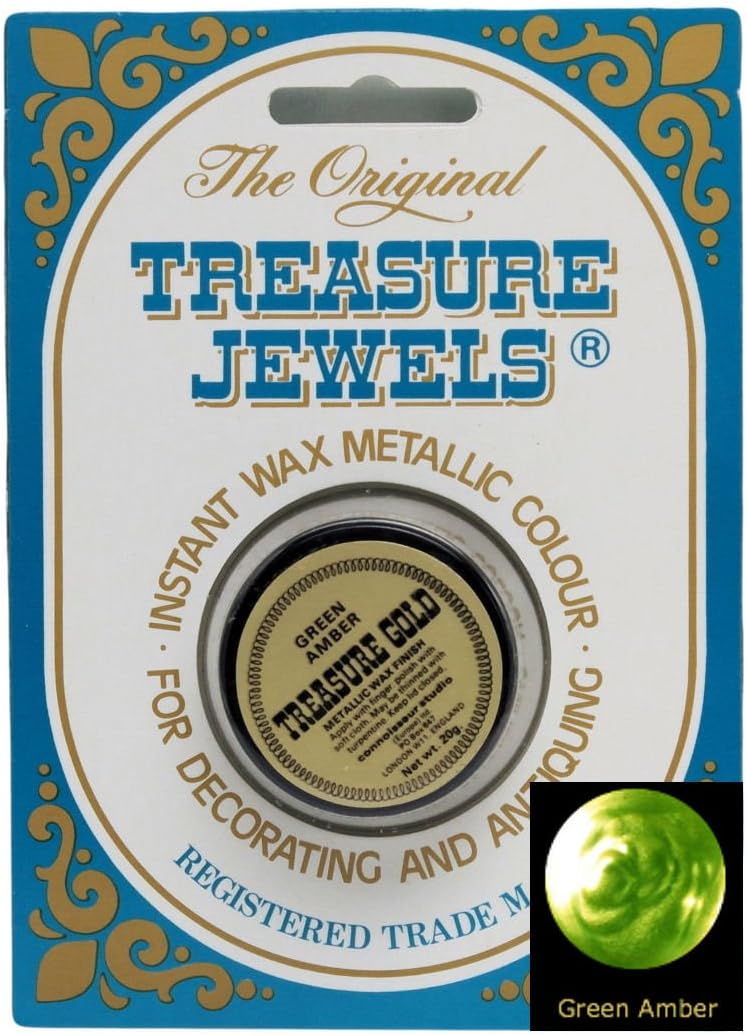 Treasure Jewels Metallic Gilding Wax 1oz - Green Amber