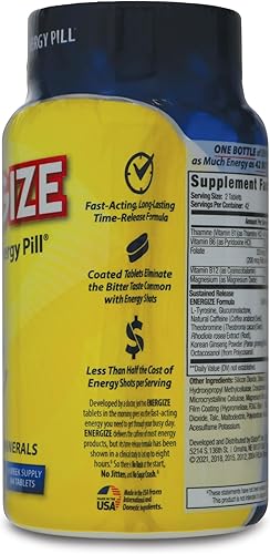 Miniatura 5 de iSatori Energize Caffeine Pills - Píldora energética de acción rápida - Enfoque saludable y suplemento cerebral nootrópico - Mejora de la alerta y