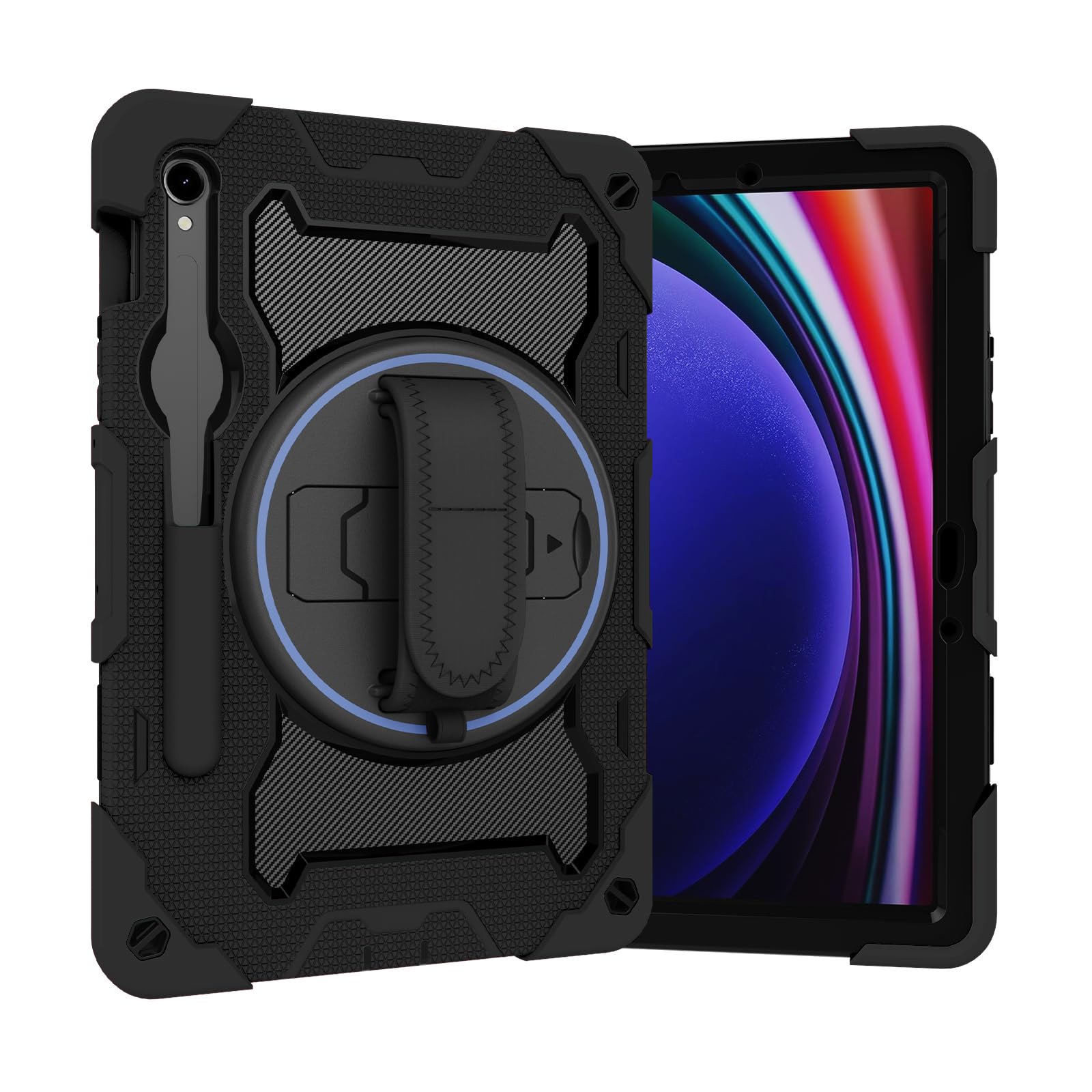 Funda para Samsung Galaxy Tab S10 FE 10.9 2025 resistente con soporte para lápiz y correa 8