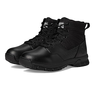 Original S.W.A.T. ProTec 6 Side Zip Polishable Toe Boot Work Lace up Boots Black