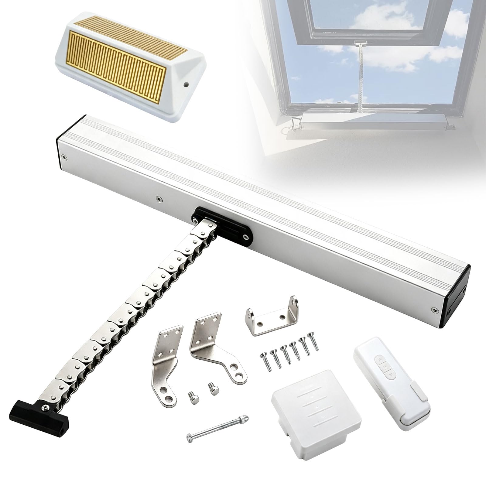 Automatischer Fensteröffner mit drahtlosem Regensensor